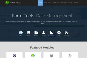Form Tools website: new design